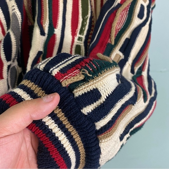 Cotton Traders 3D Knit Multi Color Textured Pullover Sweater‎ Sz XL - Picture 3 of 7